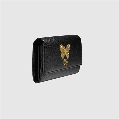 gucci wallet butterfly|Gucci wallet female.